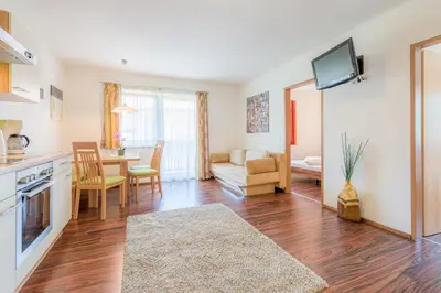 Küche/Küchenzeile in der Unterkunft Alpenjuwel Appartements