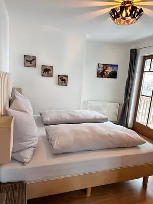 Ein Bett oder Betten in einem Zimmer der Unterkunft Appartement Bergverliebt