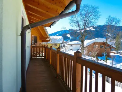 Ein allgemeiner Bergblick oder ein Berglick von der Ferienwohnung aus