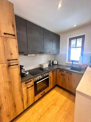 Küche/Küchenzeile in der Unterkunft Appartement Bergverliebt