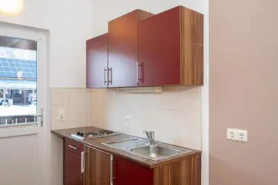 Küche/Küchenzeile in der Unterkunft Apartmentdorf Flößerstube