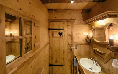 Ein Badezimmer in der Unterkunft Seegasthof Gamsjaga