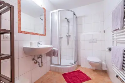 Ein Badezimmer in der Unterkunft Wechslerhof