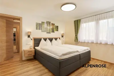Ein Bett oder Betten in einem Zimmer der Unterkunft Stögergut by Schladming-Appartements
