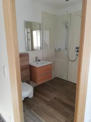 Ein Badezimmer in der Unterkunft Haslgut