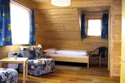 Ein Bett oder Betten in einem Zimmer der Unterkunft Chalet near Kalkalpen National Park