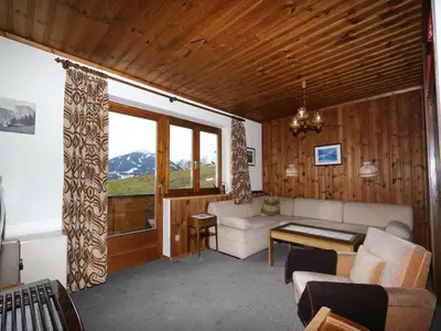 Ein Sitzbereich in der Unterkunft Apartment in Vorberg near Dachstein Glacier