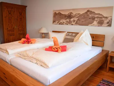 Ein Bett oder Betten in einem Zimmer der Unterkunft Farmhouse in Weißpriach near Mountain Lakes