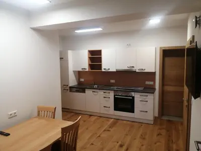 Küche/Küchenzeile in der Unterkunft Ferienhof Gindl, Gästehaus Gindl und Pferdehof
