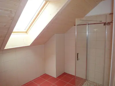 Ein Badezimmer in der Unterkunft Ferienhof Gindl, Gästehaus Gindl und Pferdehof