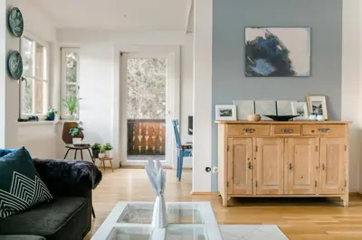 Ein Sitzbereich in der Unterkunft Hallstatt Lake View House