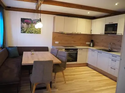 Küche/Küchenzeile in der Unterkunft Haus Florian Appartements