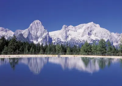 Naturlandschaft in der Nähe des Bauernhofs