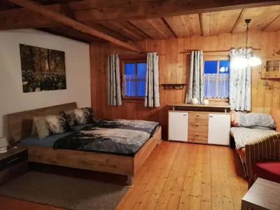 Ein Sitzbereich in der Unterkunft Ferienwohnung Andrea