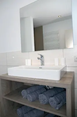 Ein Badezimmer in der Unterkunft Appartement Bär