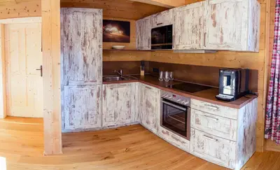 Küche/Küchenzeile in der Unterkunft Apartment Fuchsbau