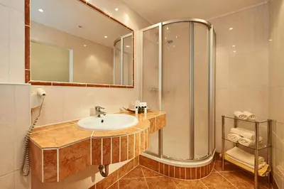 Ein Badezimmer in der Unterkunft Ferienhaus Astrid