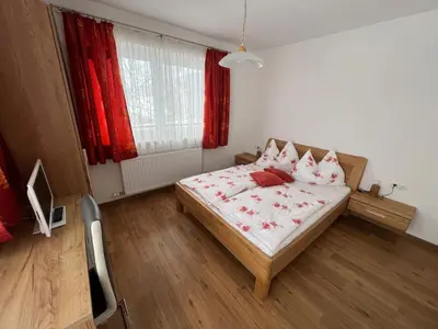 Ein Bett oder Betten in einem Zimmer der Unterkunft Haus Alpina Ski In & Ski Out