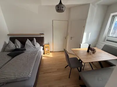 Ein Sitzbereich in der Unterkunft Haus Alpina Ski In & Ski Out