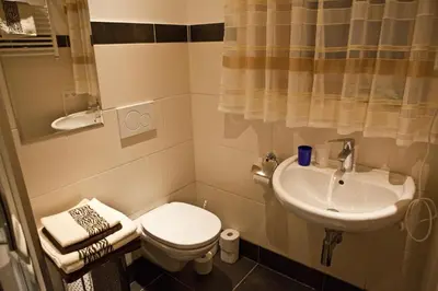 Ein Badezimmer in der Unterkunft Chalet Bergheimat