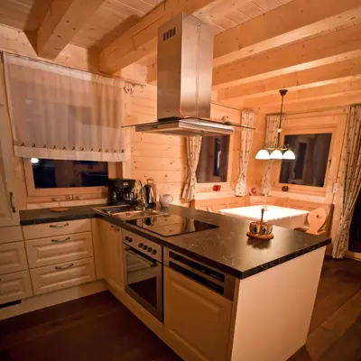 Küche/Küchenzeile in der Unterkunft Chalet Bergheimat