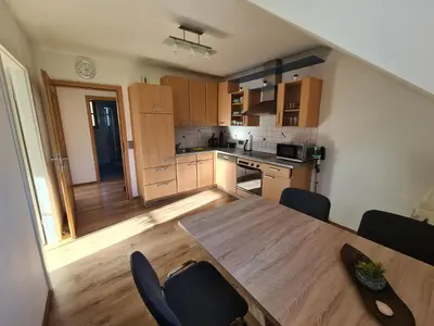 Küche/Küchenzeile in der Unterkunft Ferienwohnung Schupfer - Free Parking, Seenähe & 5 Skigebieten