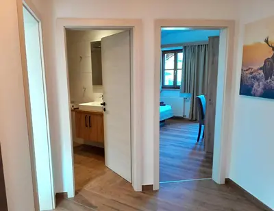Ein Bett oder Betten in einem Zimmer der Unterkunft Gasthof Steinbichler