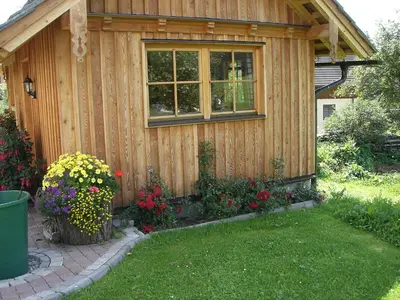 Ein Garten an der Unterkunft Brandstättergut