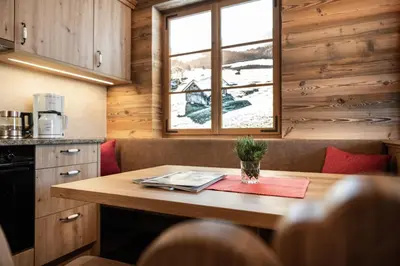 Küche/Küchenzeile in der Unterkunft Hotel Garni Ransburgerhof