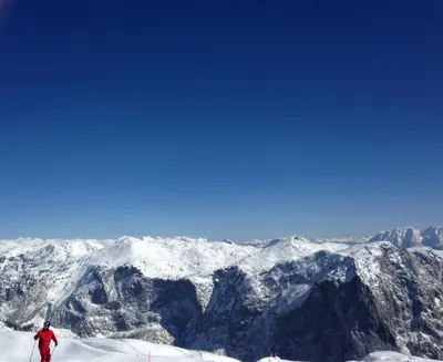 Burgi Kefer im Winter