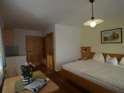 Ein Bett oder Betten in einem Zimmer der Unterkunft Biobauernhof Nussbaumer