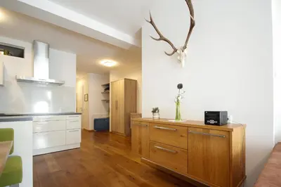 Küche/Küchenzeile in der Unterkunft Planai West by Schladming-Appartements