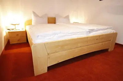 Ein Bett oder Betten in einem Zimmer der Unterkunft Haslbauer