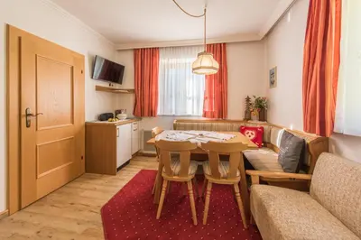 Küche/Küchenzeile in der Unterkunft Oberauhof