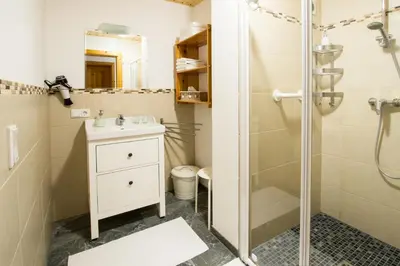 Ein Badezimmer in der Unterkunft Familienferienhof Stabauer
