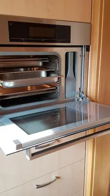 Küche/Küchenzeile in der Unterkunft Ferienwohnung Manuela