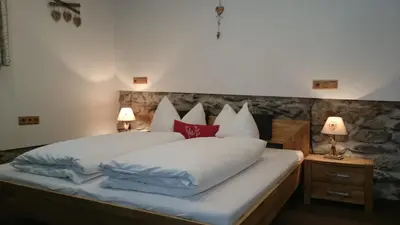 Ein Bett oder Betten in einem Zimmer der Unterkunft Gut Unterbrunn