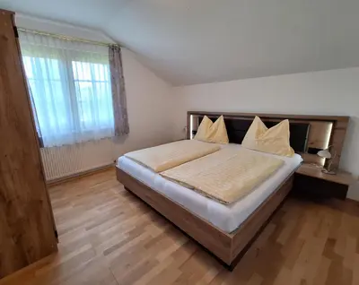 Ein Bett oder Betten in einem Zimmer der Unterkunft Appartement Panorama
