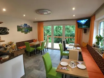 Ein Sitzbereich in der Unterkunft B&B Simmer