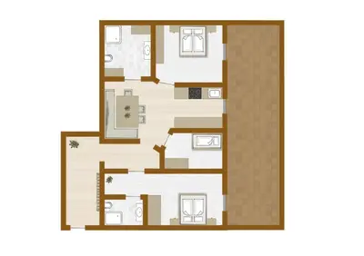 Grundriss der Unterkunft Lerchs Landhotel
