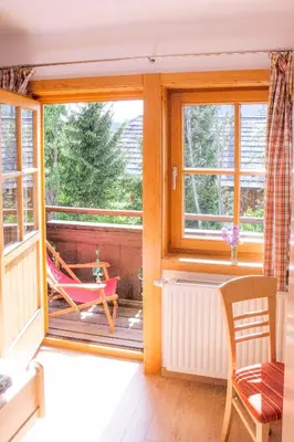 Ein Balkon oder eine Terrasse in der Unterkunft Karnerhof