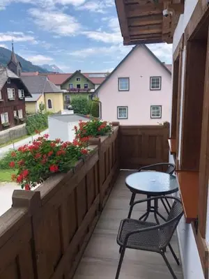 Ein Balkon oder eine Terrasse in der Unterkunft Amadehaus