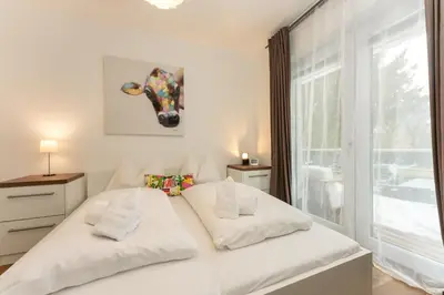 Ein Bett oder Betten in einem Zimmer der Unterkunft Appartement Traumblick by Schladming-Appartements