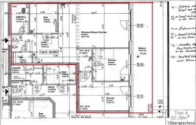 Grundriss der Unterkunft Appartement Traumblick by Schladming-Appartements