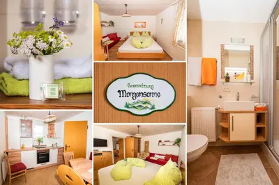 Ein Bett oder Betten in einem Zimmer der Unterkunft Ferienhof Kandler