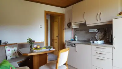 Küche/Küchenzeile in der Unterkunft Gästehaus Pehab