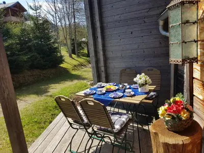 Ein Garten an der Unterkunft Milena-Hütte