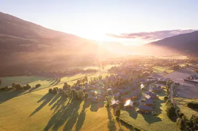 Naturlandschaft in der Nähe des Chalets