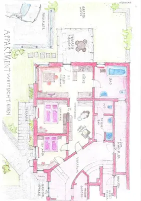 Grundriss der Unterkunft Appartement Weitsicht