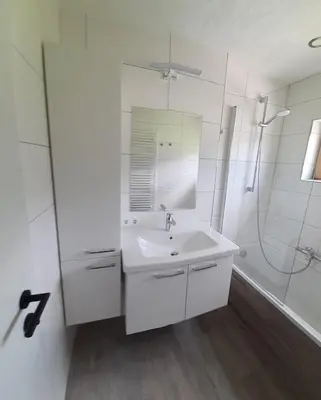Ein Badezimmer in der Unterkunft Appartment LuKi